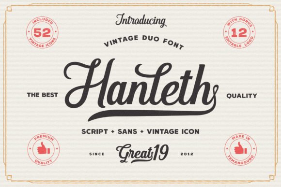 Hanleth Family Font - Featured Image