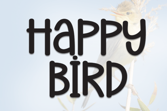 Happy Bird Font - Featured Image