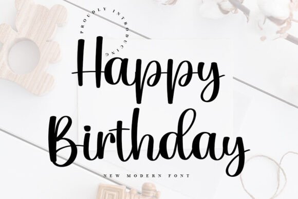 Happy Birthday Font - Featured Image