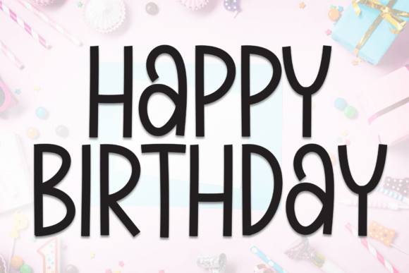 Happy Birthday Font - Featured Image