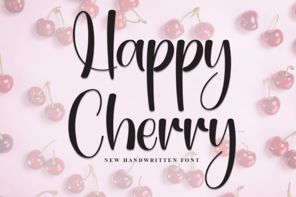 Happy Cherry Font - Featured Image