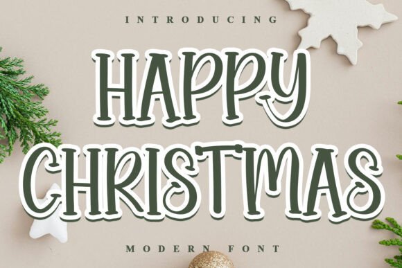 Happy Christmas Font - Featured Image