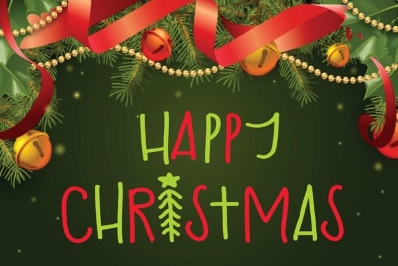 Happy Christmas Font - Featured Image