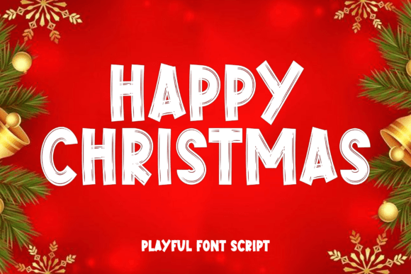 Happy Christmas Font - Featured Image