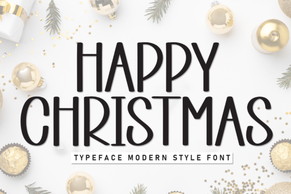 Happy Christmas Font - Featured Image
