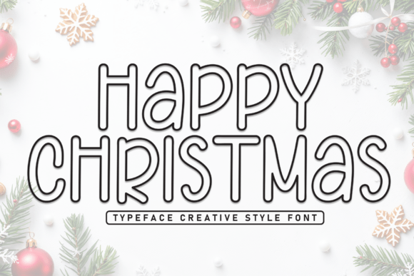 Happy Christmas Font - Featured Image