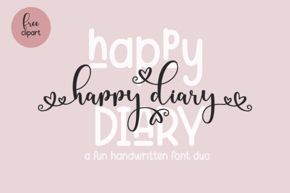 Happy Diary Font - Featured Image