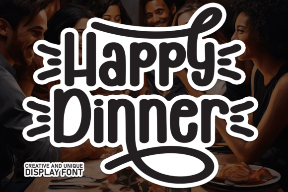Happy Dinner Font - Featured Image