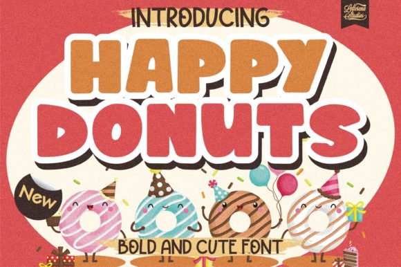 Happy Donuts Font - Featured Image
