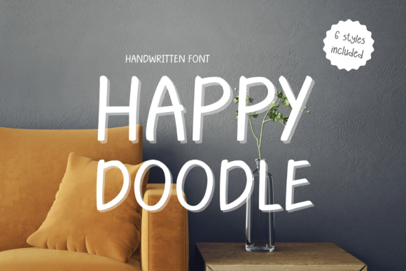Happy Doodle Font - Featured Image