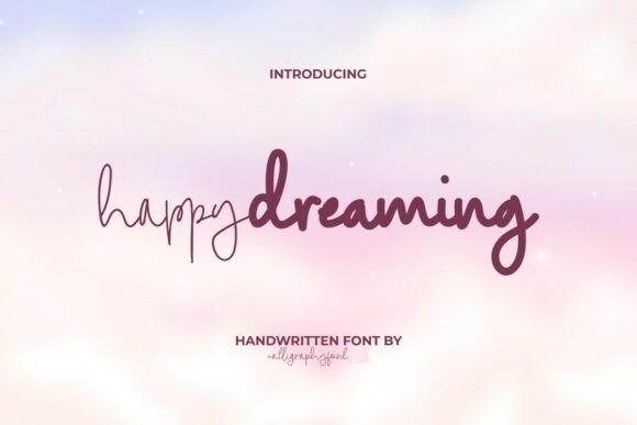 Happy Dreaming Font - Featured Image