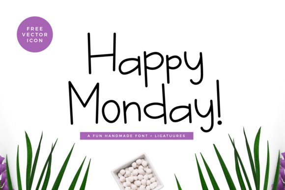 Happy Monday Font - Featured Image