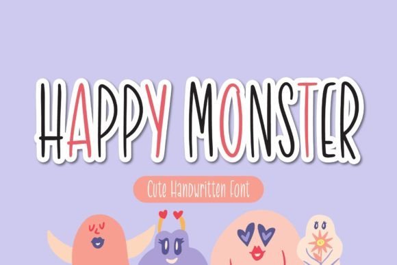 Happy Monster Font - Featured Image
