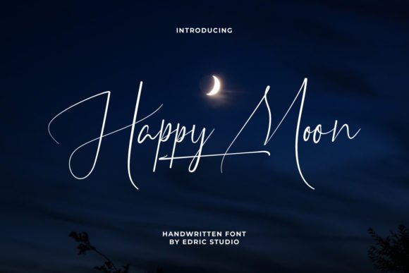 Happy Moon Font - Featured Image