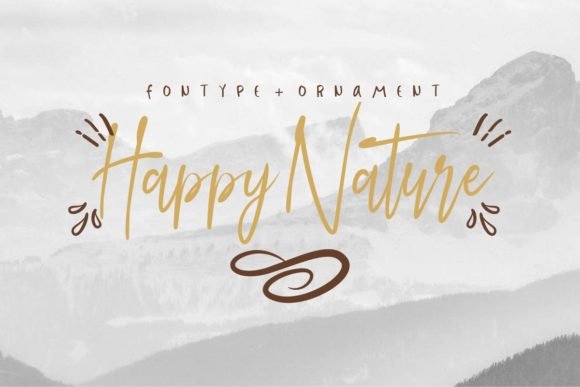 Happy Nature Font - Featured Image