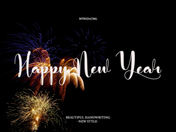 Happy New Year Font - Featured Image