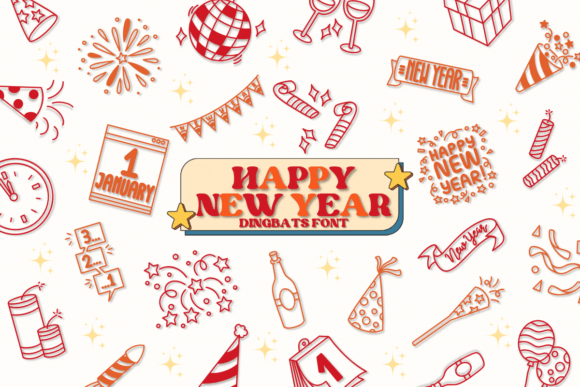 Happy New Year Font - Featured Image