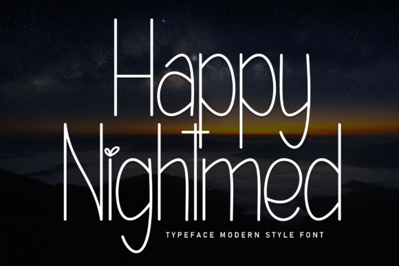 Happy Nightmed Font - Featured Image