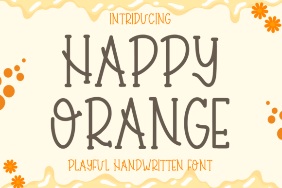 Happy Orange Font - Featured Image