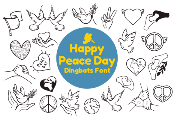 Happy Peace Day Font - Featured Image