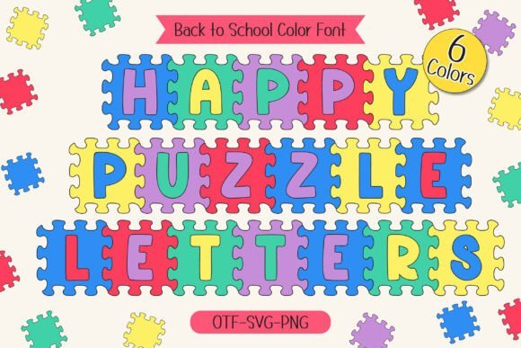 Happy Puzzle Font - Featured Image