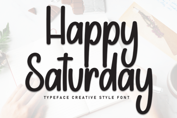 Happy Saturday Font Font - Featured Image