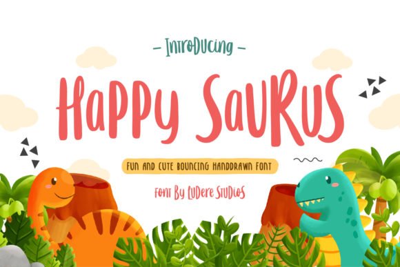 Happy Saurus Font - Featured Image