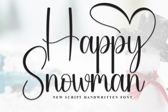 Happy Snowman Font - Featured Image