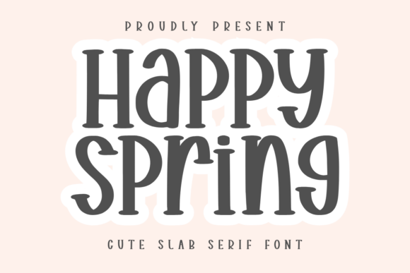 Happy Spring Font - Featured Image