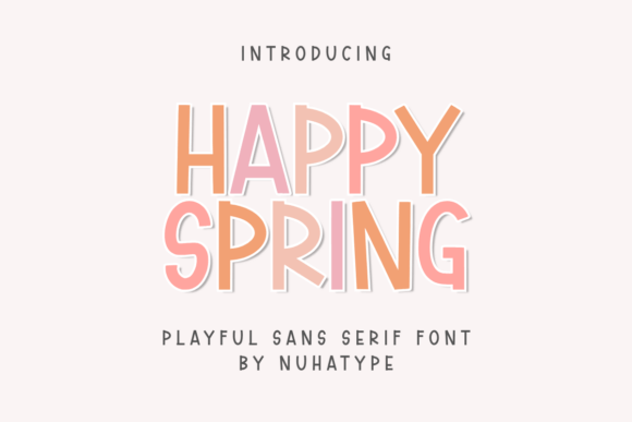 Happy Spring Font - Featured Image