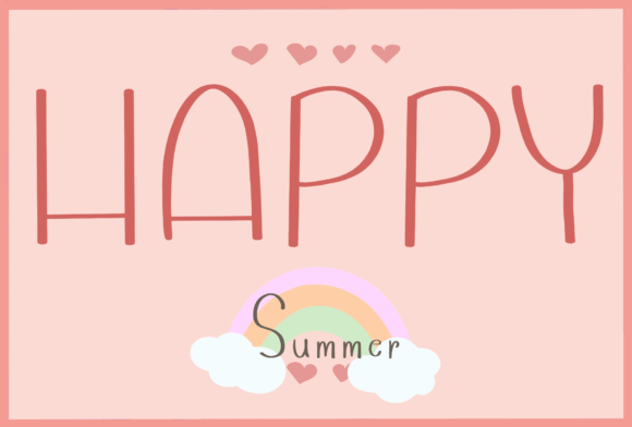 Happy Summer Font - Featured Image