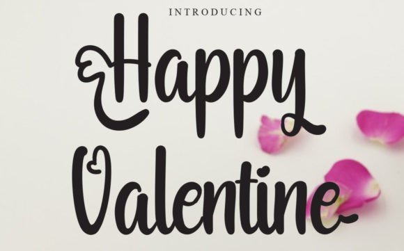Happy Valentine Font - Featured Image