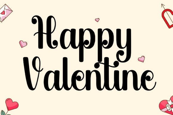 Happy Valentine Font - Featured Image
