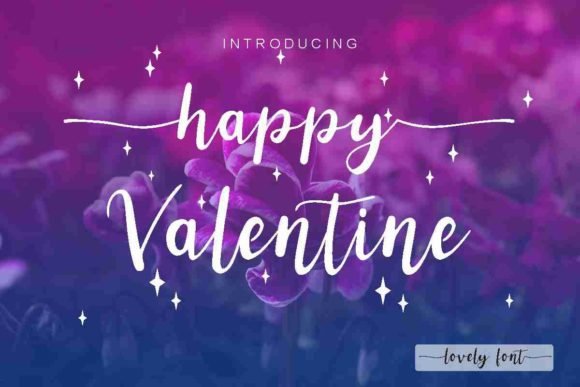 Happy Valentine Font - Featured Image
