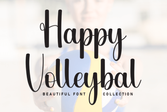 Happy Volleybal Font - Featured Image