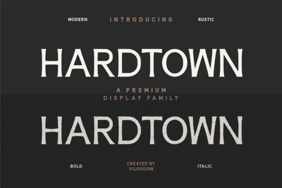 Hardtown Font - Featured Image