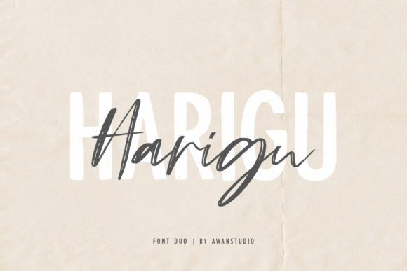 Harigu Duo Font - Featured Image