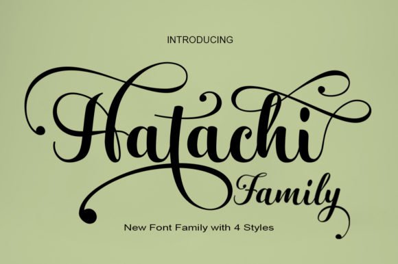 Hatachi Family Font - Featured Image