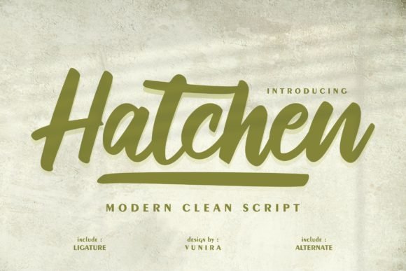 Hatchen Font - Featured Image