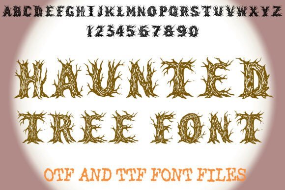 Haunted Trees Font - Featured Image