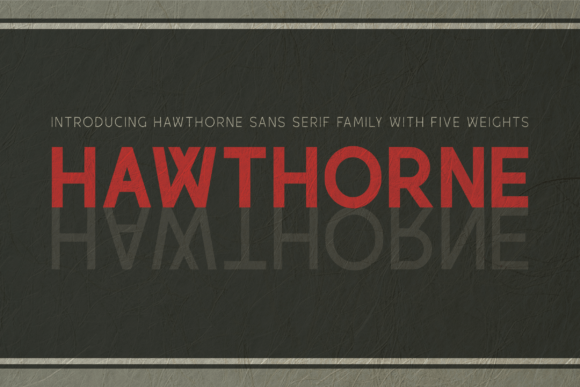 Hawthorne Font - Featured Image