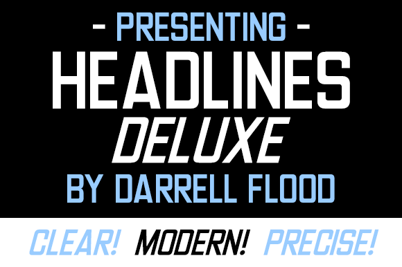 Headlines Deluxe Font - Featured Image