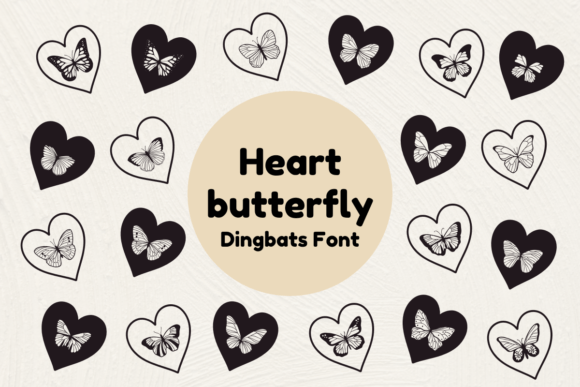 Heart Butterfly Font - Featured Image