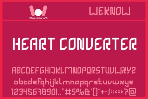 Heart Converter Font - Featured Image