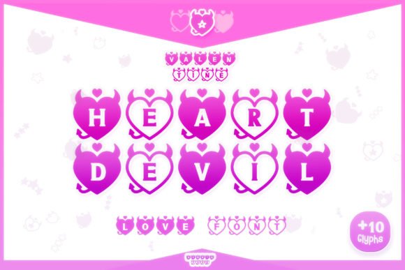 Heart Devil Font - Featured Image