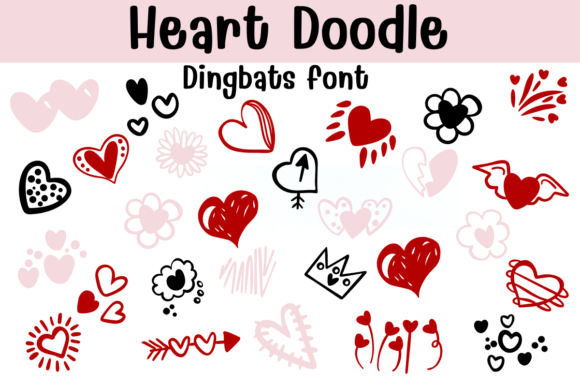 Heart Doodle Font - Featured Image