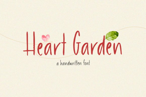Heart Garden Font - Featured Image