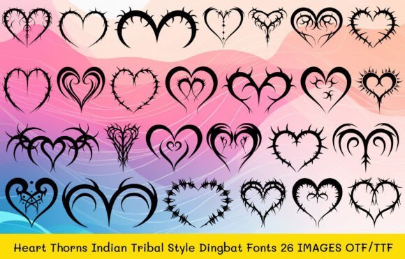 Heart Thorns Font - Featured Image