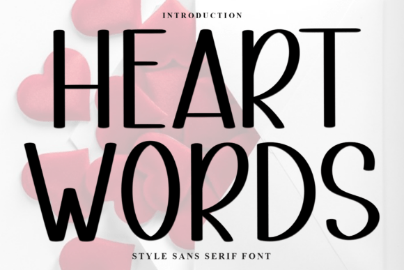 Heart Words Font - Featured Image