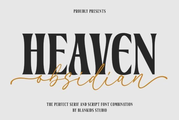 Heaven Obsidian Font - Featured Image
